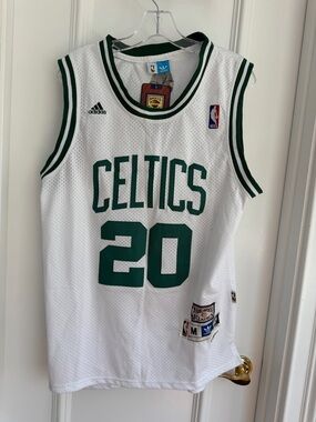 Adidas Ray Allen Boston Celtics #20 White Jersey